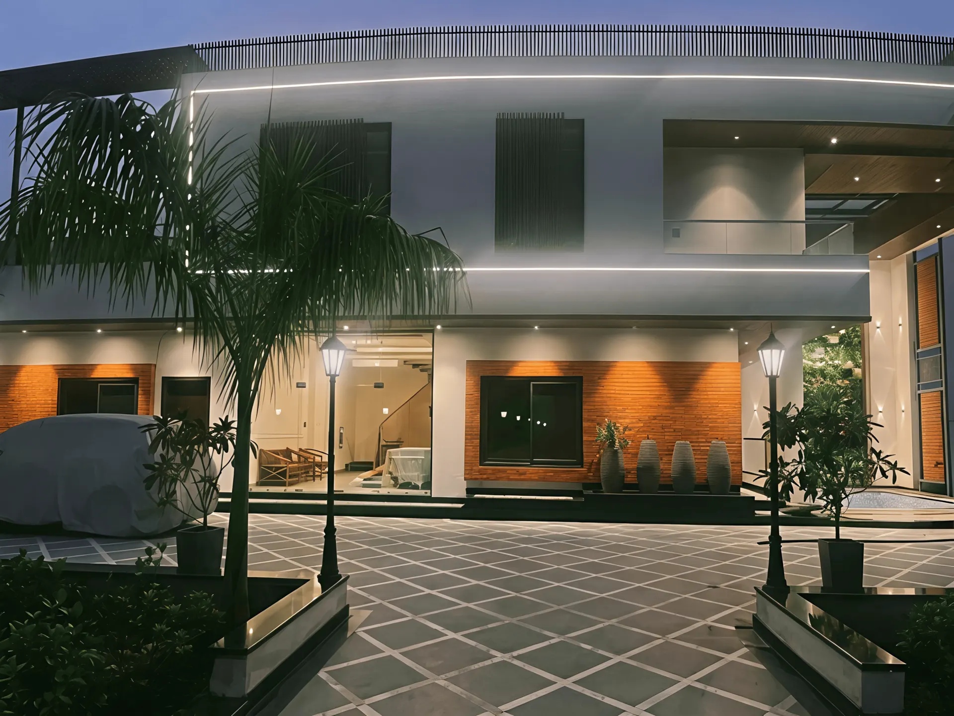 Tapovan Resort Exterior Night